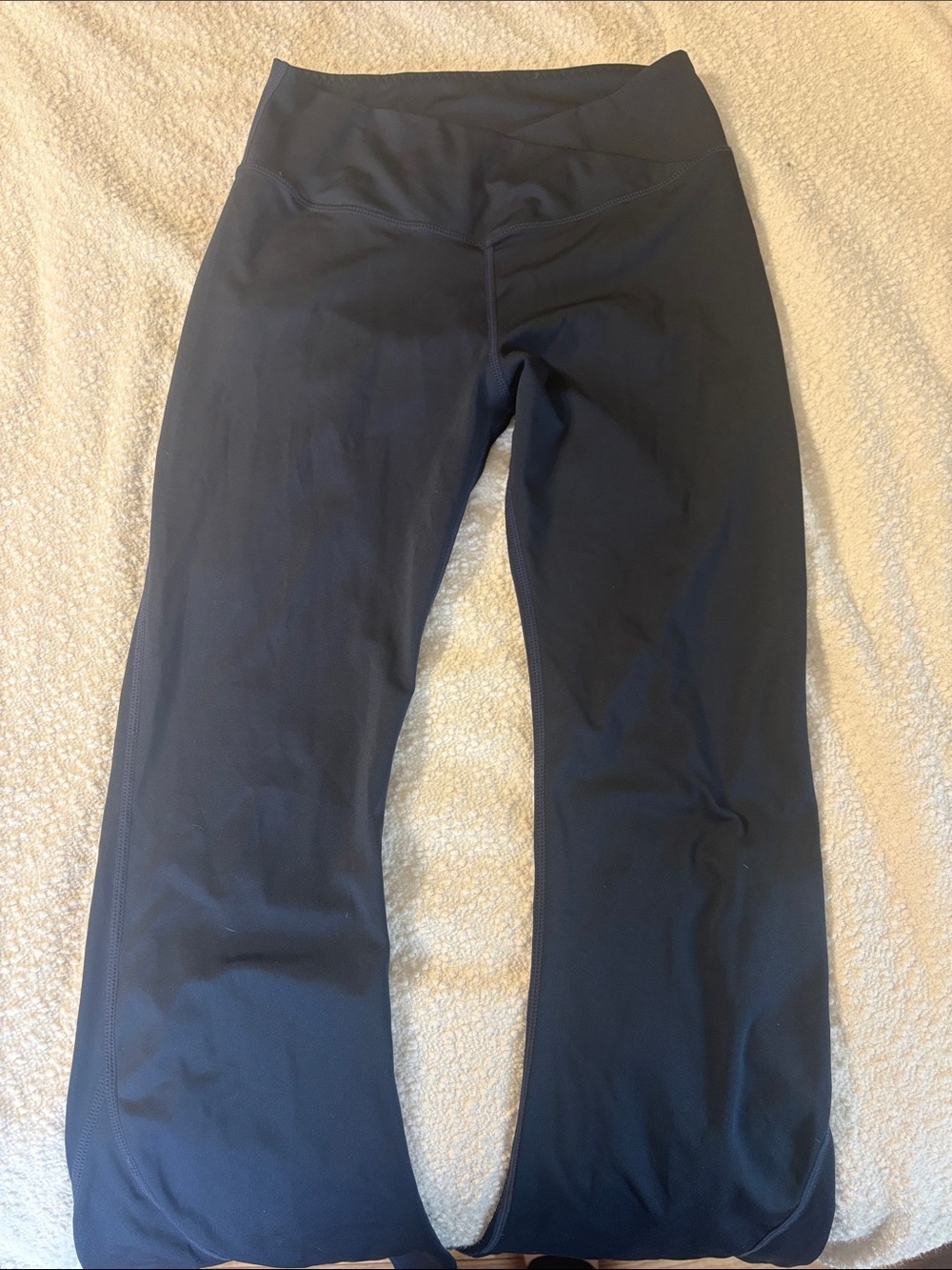 SHEIN Black High-Waist Flared Leggings